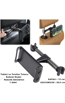 Tablet ve Telefon Tutucu Araç İçi Arka Koltuk Kafalık Model Tablet ve Telefon Tutucu Araç İçi Arka Koltuk Kafalık Model