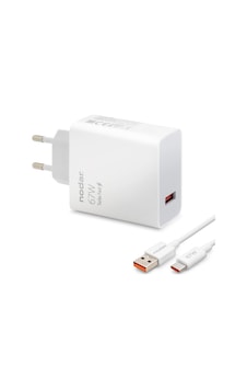 Nodar Type-c Hızlı Şarj Seti 67w Usb Adaptörlü - Beyaz Nd1008 Nodar Type-c Hızlı Şarj Seti 67w Usb Adaptörlü - Beyaz Nd1008