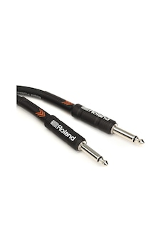 Roland Black Series Enstrüman Kablosu, Düz/düz 1/4-inç Jak, 15-fe Roland Black Series Enstrüman Kablosu, Düz/düz 1/4-inç Jak, 15-fe
