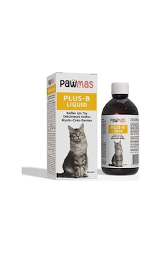 Pawmas Plus-b Liquid Kediler İçin Tüy Dökülmesini Azaltıcı Biyotin Ve Çinko Damlası 50 Ml 295-75000.01