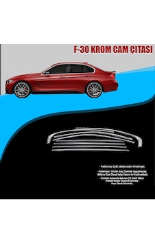 Bmw 3 Serisi F30 2011-2019 Arası Uyumlu Krom Cam Çerçevesi 8 Parça 2012-2018