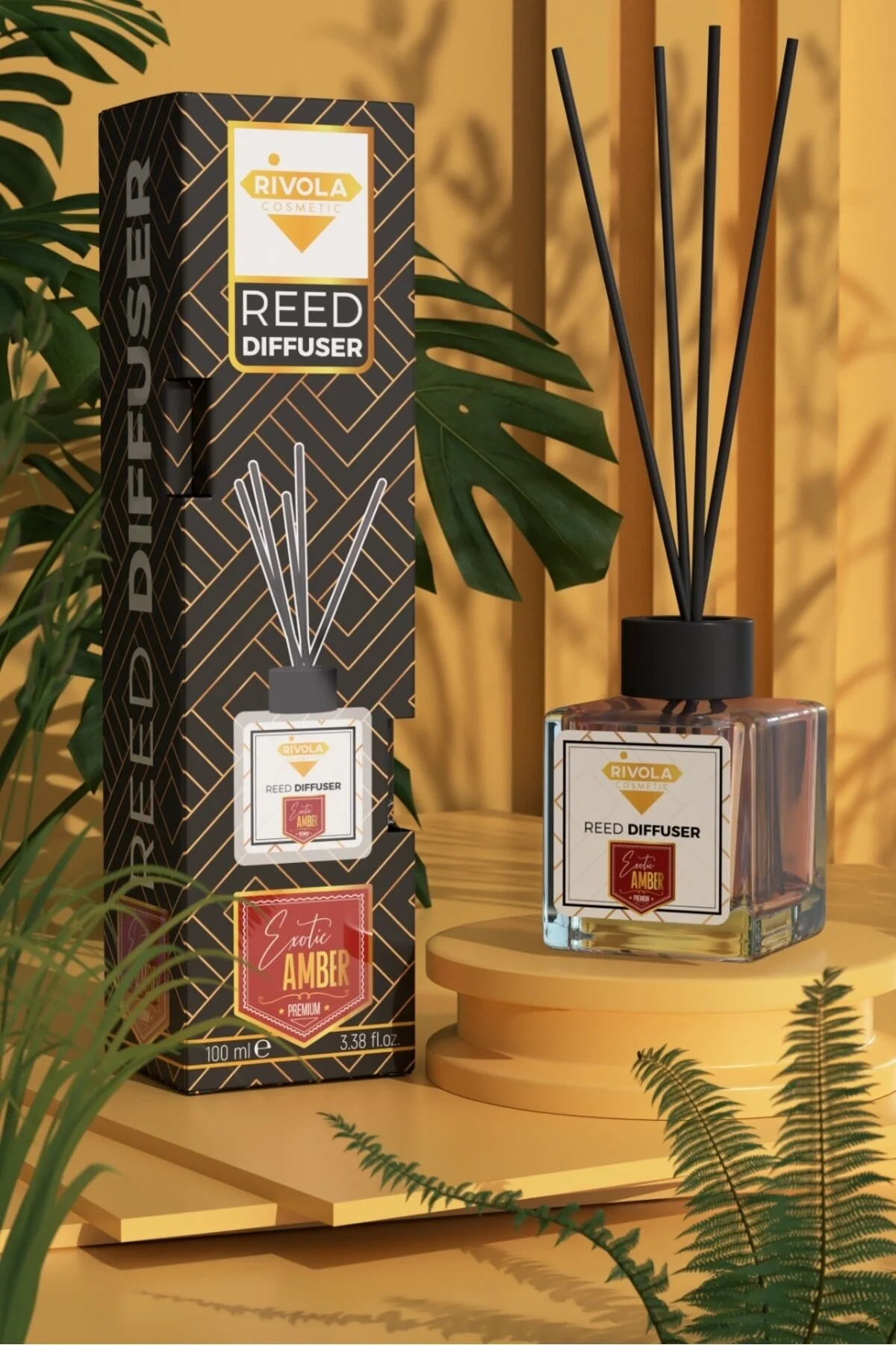 Rivola Çubuklu Koku 100 Ml Amber Amber Rivola Çubuklu Koku 100 Ml Amber Amber