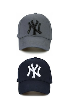 Gyes Spor Ny Şapka Unisex 2'li Takım Arkası Cırtlı Ayarlanabilir Lacivert Gri Lacivert Gyes Spor Ny Şapka Unisex 2'li Takım Arkası Cırtlı Ayarlanabilir Lacivert Gri Lacivert