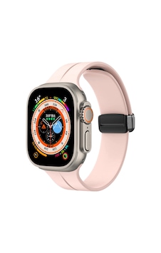 Adige  Apple Uyumlu  Watch  Se 2 40mm Kordon Kayış Silikon D-buckle Mıknatıslı