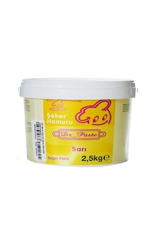 Dr Paste Şeker Hamuru 2,5 Kg - Sarı Dr Paste Şeker Hamuru 2,5 Kg - Sarı