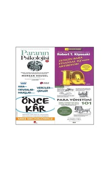Paranın Psıkolojısı + Zengın Baba Fınansal İq Nuzu Artiriyor + Önce Kar 3 Set Paranın Psıkolojısı + Zengın Baba Fınansal İq Nuzu Artiriyor + Önce Kar 3 Set