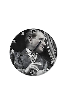 Mustafa Kemal Atatürk Dekoratif Duvar Saati Çok Renkli Mustafa Kemal Atatürk Dekoratif Duvar Saati Çok Renkli