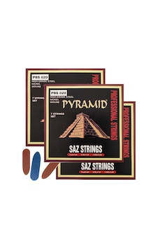 Pyramid 3pbs20 020 Uzun Sap İçin 3 Takım Saz Teli - Alman Pyramid Mızrap Hediyeli Pyramid 3pbs20 020 Uzun Sap İçin 3 Takım Saz Teli - Alman Pyramid Mızrap Hediyeli