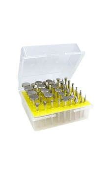 Elmas Taşlama Kafa Zımpara Shank Büyük Boy 50'li Set 3.0 MM