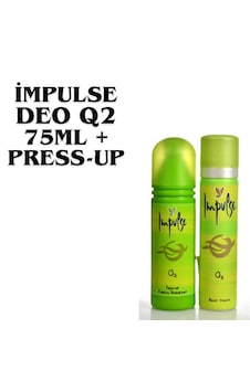 Impulse Q2 Kadın Deodorant 75ml+ Impulse Q2 Press Up 90ml Impulse Q2 Kadın Deodorant 75ml+ Impulse Q2 Press Up 90ml