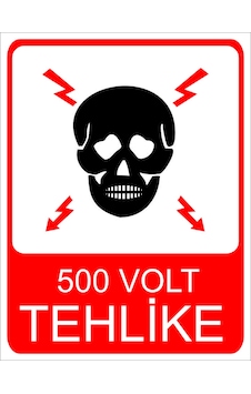 500 Volt Tehlike Uyarı Levhası 20x30 Cm Forex 500 Volt Tehlike Uyarı Levhası 20x30 Cm Forex