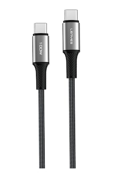 Lenyes Lc562 Type-c To Type-c Pd Örgü Tasarımlı Hızlı Şarj Özellikli Data Şarj Kablosu 100w 2m Siyah