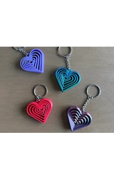 3d Baskı Kalp Fidget Anahtarlık - Hareketli Stres Oyuncağı Ve Çanta Süsü-mavi 3d Baskı Kalp Fidget Anahtarlık - Hareketli Stres Oyuncağı Ve Çanta Süsü-mavi
