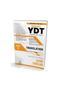YDT İngilizce Translation Issue 8 - Burak Yaşar - Pelikan Yayınları YDT İngilizce Translation Issue 8 - Burak Yaşar - Pelikan Yayınları