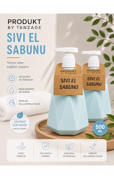 Sıvı El Sabunu 500 Ml Nemlendirici Ve Ferahlatıcı El Temizleyici Sıvı El Sabunu 500 Ml Nemlendirici Ve Ferahlatıcı El Temizleyici