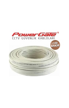 Powergate Cell2 100mt, 2+1 2x0,22+0,22 %100 Bakır, Cctv Güvenlik Kablosu Tek Renk Powergate Cell2 100mt, 2+1 2x0,22+0,22 %100 Bakır, Cctv Güvenlik Kablosu Tek Renk
