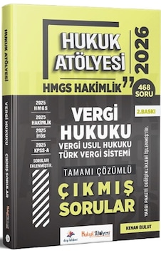 Dizgi Kitap 2026 Hukuk Atölyesi Hmgs Hakimlik Vergi Vergi Usul Hukuku Türk Vergi Sistemi Çıkmış Sorular