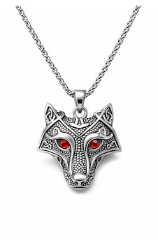 Omark Cotton Nordic Wolf Çelik Kolye Gümüş Omark Cotton Nordic Wolf Çelik Kolye Gümüş