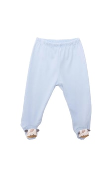 Mini Damla Little Life Pantolon Patikli Çıngıraklı Mavi-12452 Mavi