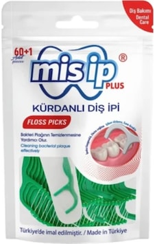 Misip Kürdanlı Diş İpi Plus 60+1 Misip Kürdanlı Diş İpi Plus 60+1