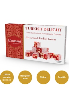 Nar Aromalı Fındıklı Lokum 350 Gr Nar Aromalı Fındıklı Lokum 350 Gr
