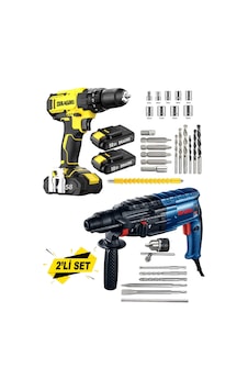 Dragro DRG-eko4258 Sarı Eko 2 Li Set 4200 W Kırıcı Delici Hilti 58 V Setli Şarjlı Matkap Dragro DRG-eko4258 Sarı Eko 2 Li Set 4200 W Kırıcı Delici Hilti 58 V Setli Şarjlı Matkap