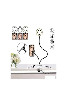 Led Ring Light Youtuber Light Stüdyo Işığı Akrobat Selfie Led Masa Lambası 3 İn 1 Set Led Ring Light Youtuber Light Stüdyo Işığı Akrobat Selfie Led Masa Lambası 3 İn 1 Set