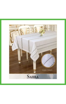 Vaveni Sahra Krem 160x260 Cm Dantelli Ajurlu Keten Masa Örtüsü Zarif Yemek Masası Dekoru Arz Vaveni Sahra Krem 160x260 Cm Dantelli Ajurlu Keten Masa Örtüsü Zarif Yemek Masası Dekoru Arz