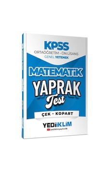 Yediiklim 2026 Kpss Ortaöğretim Ön Lisans Matematik Çek Kopart Yaprak Test Yediiklim 2026 Kpss Ortaöğretim Ön Lisans Matematik Çek Kopart Yaprak Test