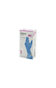 Go İthalat Reflex Slimfit Glove Kod-027 S Mavi Pudrasız Muayene Eldiven 100lü
