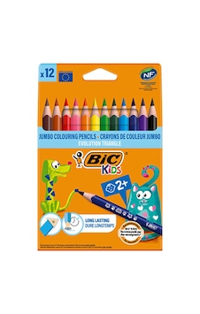 Bıc Kids Evolution Üçgen Jumbo Kuru Boya Kalemi 12'li Kutu Diğer Bıc Kids Evolution Üçgen Jumbo Kuru Boya Kalemi 12'li Kutu Diğer
