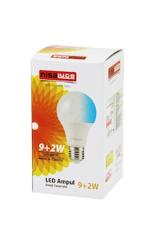 Nisaluce Eamp-074/bm Led Ampul 9+2w E27 Beyaz-mavi - 10'li Paket Diğer Nisaluce Eamp-074/bm Led Ampul 9+2w E27 Beyaz-mavi - 10'li Paket Diğer