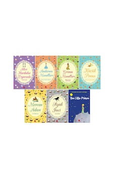 İlk Kütüphanem-çocuk Klasikleri-7 Kitap Alice Harikalar-siyah İnci-küçük Prens-mercan Adası+3kitap