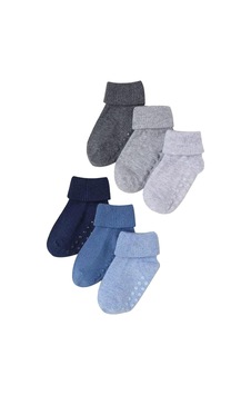 Syncticaret 6'li Organik Pamuklu Kaydırmaz Çocuk-bebek Çorabı Çok Renkli, 6-18 Ay Syncticaret 6'li Organik Pamuklu Kaydırmaz Çocuk-bebek Çorabı Çok Renkli, 6-18 Ay