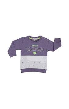 Haknur Bebe Peri Masalı Kız Bebek Magic Tek Body  6-18 Ay Lila Ekru - Lila