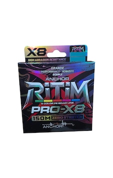 Anchor Ritim X8 Pe Multicolor 150 Mt 0,08mm İp Misina - Standart Anchor Ritim X8 Pe Multicolor 150 Mt 0,08mm İp Misina - Standart