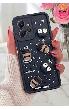 Fibaks Redmi Note 12 Uyumlu Kılıf Tasarımlı Desenli Kamera Korumalı Coffee Kurabiye Siyah Yumuşak Silikon Kapak Fibaks Redmi Note 12 Uyumlu Kılıf Tasarımlı Desenli Kamera Korumalı Coffee Kurabiye Siyah Yumuşak Silikon Kapak