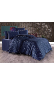 Nazik Home Hermes Nevresim Takımı Lacivert