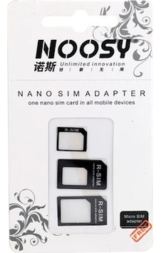Noosy Nano Ve Micro Sim Kart Adaptörü Noosy Nano Ve Micro Sim Kart Adaptörü