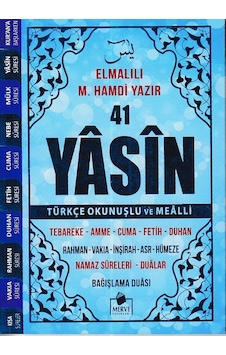 41 Yasin Çanta Boy Türkçe Okunuşlu Ve Mealli Mavi Kapak 41 Yasin Çanta Boy Türkçe Okunuşlu Ve Mealli Mavi Kapak