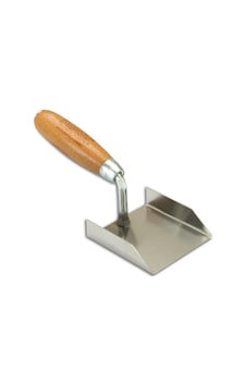 Dekor 237 Paslanmaz Köşe Malası Ahşap Saplı 8 CM Dekor 237 Paslanmaz Köşe Malası Ahşap Saplı 8 CM