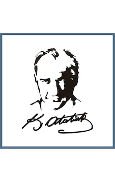 Buradabulabilirsin K.atatürk Silüetli İmzalı Oto Sticker Siyah 19x15cm Bbz Buradabulabilirsin K.atatürk Silüetli İmzalı Oto Sticker Siyah 19x15cm Bbz