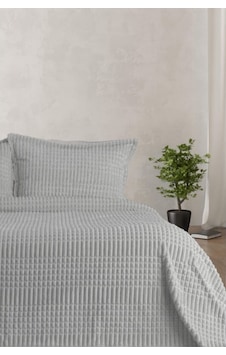 Merinos Modern Line Çift Kişilik Açık Gri Battaniye Seti