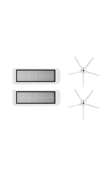 Roborock S5 Max Aksesuar Seti: 2 Adet Hepa Filtre - 2 Adet Yan Fırça Roborock S5 Max Aksesuar Seti: 2 Adet Hepa Filtre - 2 Adet Yan Fırça