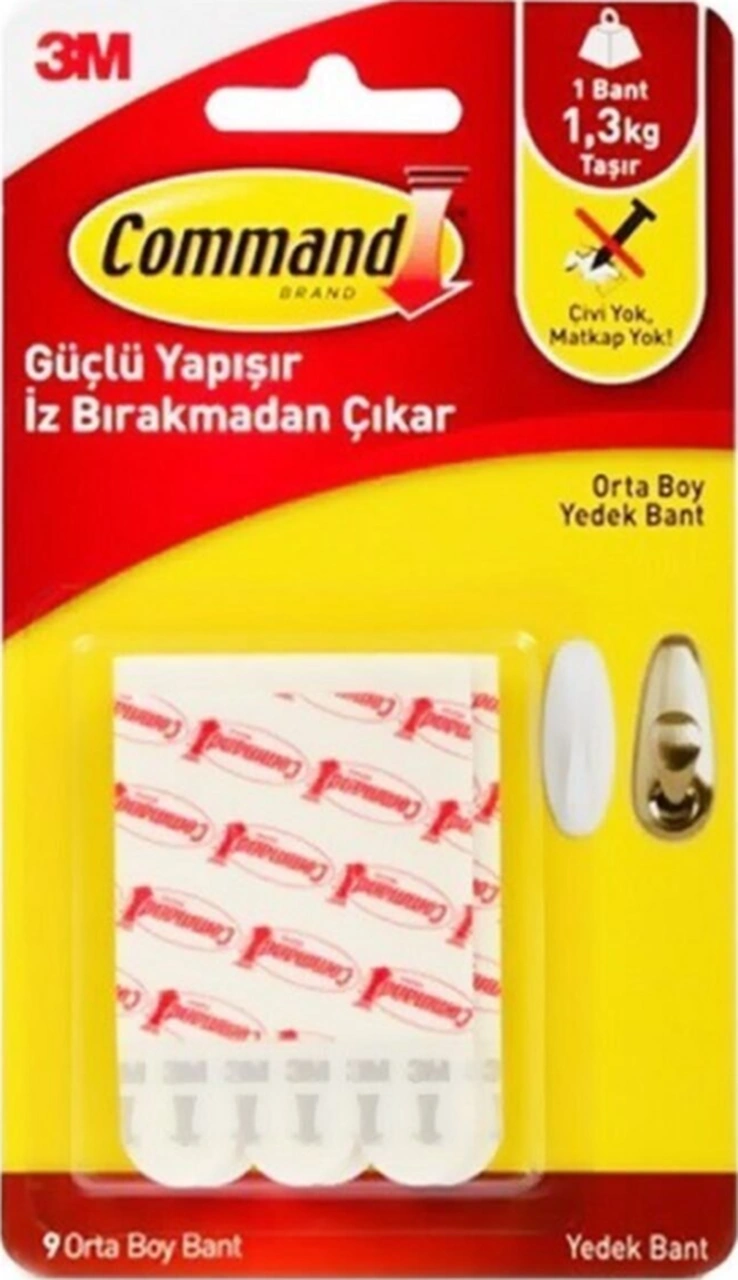 Command Orta Boy Yedek Bant Yapışkanlı Askı Için Yedek Bant 9 Lu Paket 17021-p Diğer Command Orta Boy Yedek Bant Yapışkanlı Askı Için Yedek Bant 9 Lu Paket 17021-p Diğer