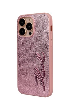 Apple Uyumlu iPhone 14 Pro Max Kılıf Karl Lagerfeld Lisanslı 3d Kl Yazılı Saffiano Rhinestones Pembe Apple Uyumlu iPhone 14 Pro Max Kılıf Karl Lagerfeld Lisanslı 3d Kl Yazılı Saffiano Rhinestones Pembe