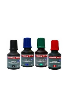 Edding BT30 Beyaz Tahta Kalemi Mürekkebi 30ml 4 Farklı Renk Edding BT30 Beyaz Tahta Kalemi Mürekkebi 30ml 4 Farklı Renk