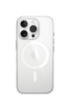 Schitec Apple Uyumlu iPhone 16 Pro Magsafe Özellikli Şeffaf Kılıf