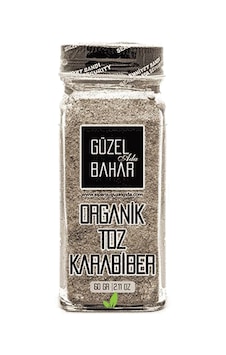 Güzel Ada Bahar Organik Toz Karabiber 60 G