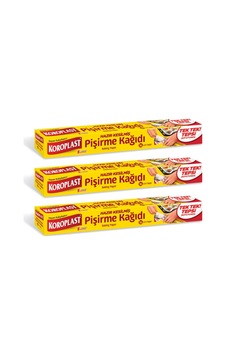 Koroplast Pişirme Kağıdı Hazır Kesilmiş 16 Adet 3'lü Koroplast Pişirme Kağıdı Hazır Kesilmiş 16 Adet 3'lü